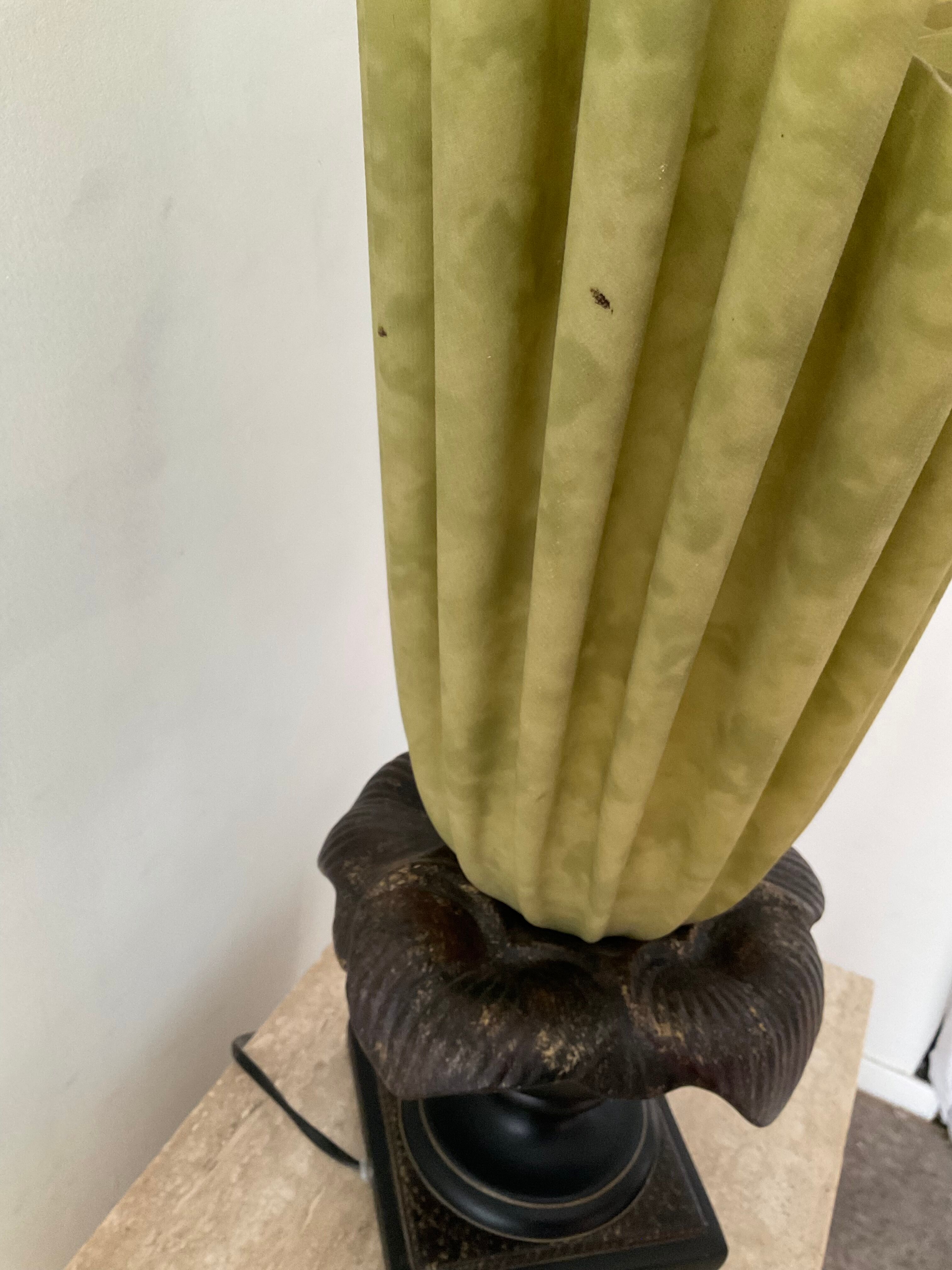 Georgia Jacob gold leaf lamp from the 70s and 80s signed