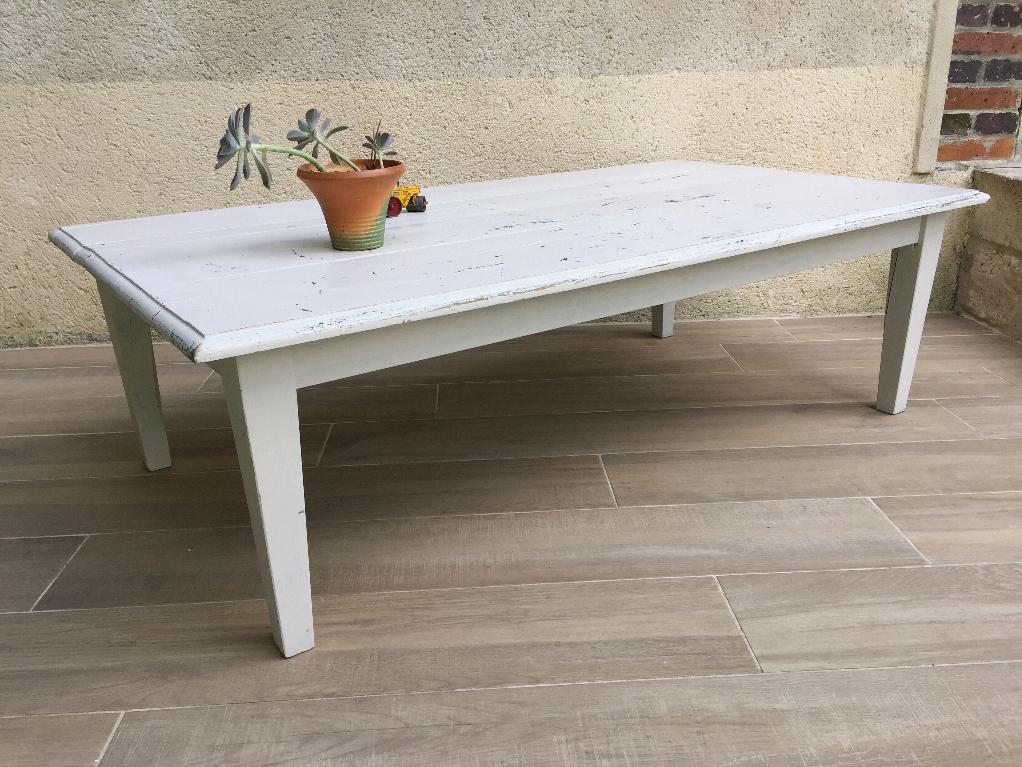 Table basse de ferme vintage