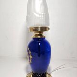 Lámpara de mesa de cristal. España, 1940s.