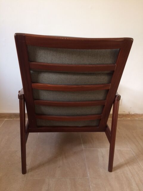 Paire de fauteuils scandinaves en teck années 60