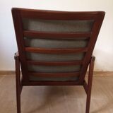 Pair of Scandinavian armchairs in teak 60s