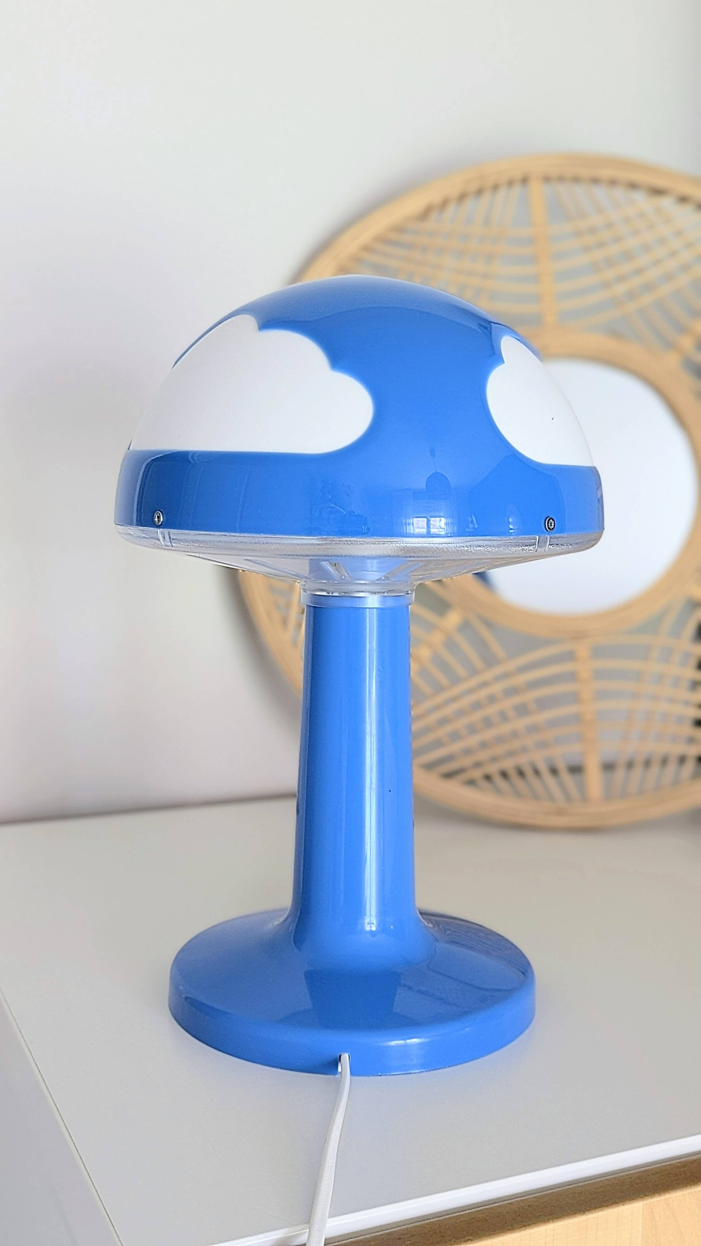 Lampe Ikea Skojig bleue avec variateur (L-0136)
