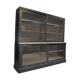 Library window has 4 sliding glass doors