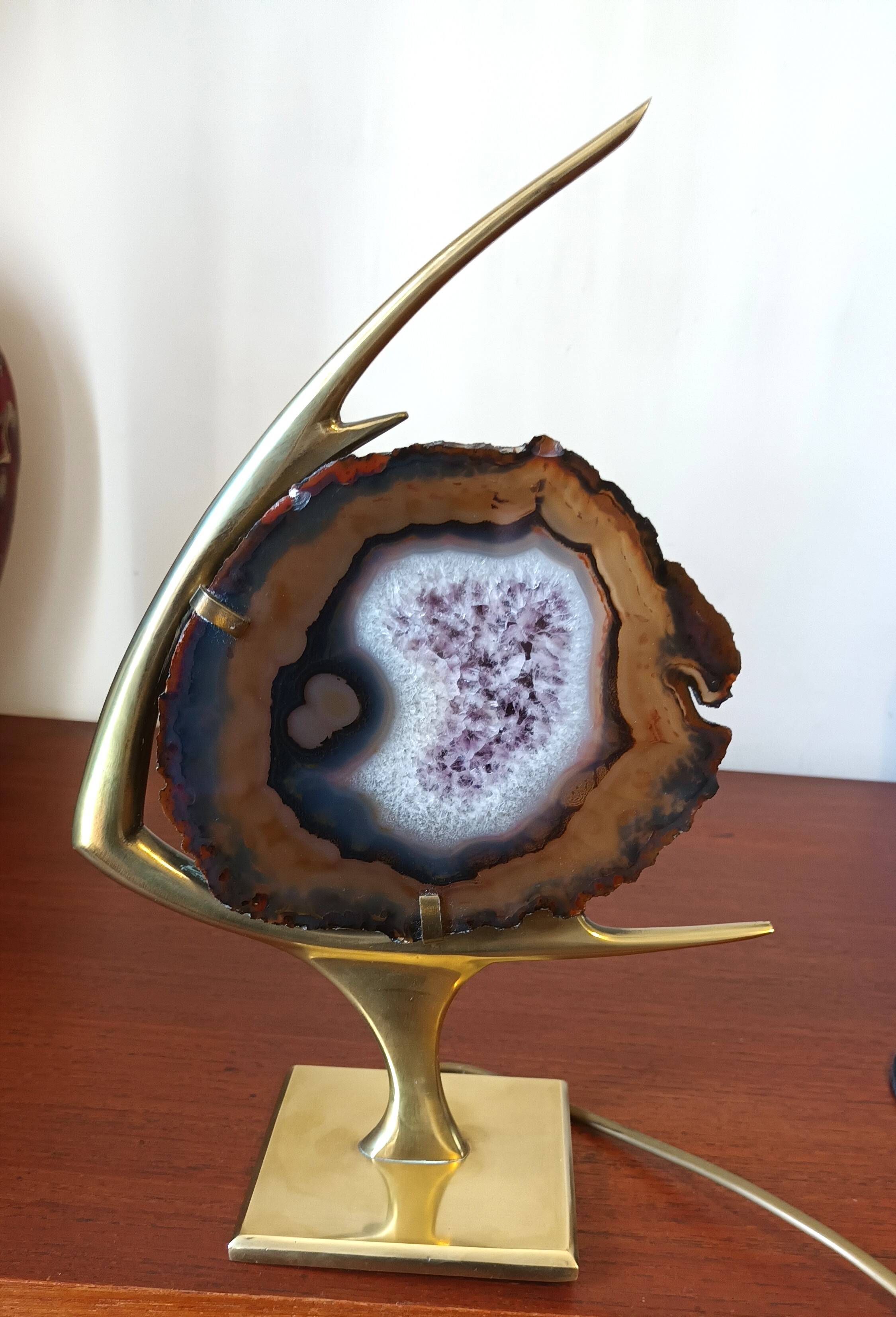 Fish lamp attributed to Willy Daro, 1970s.