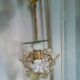 Lustre fleurs et miroir 70'