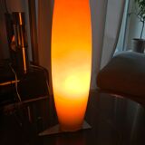 Lampe à poser orange opaline vintage