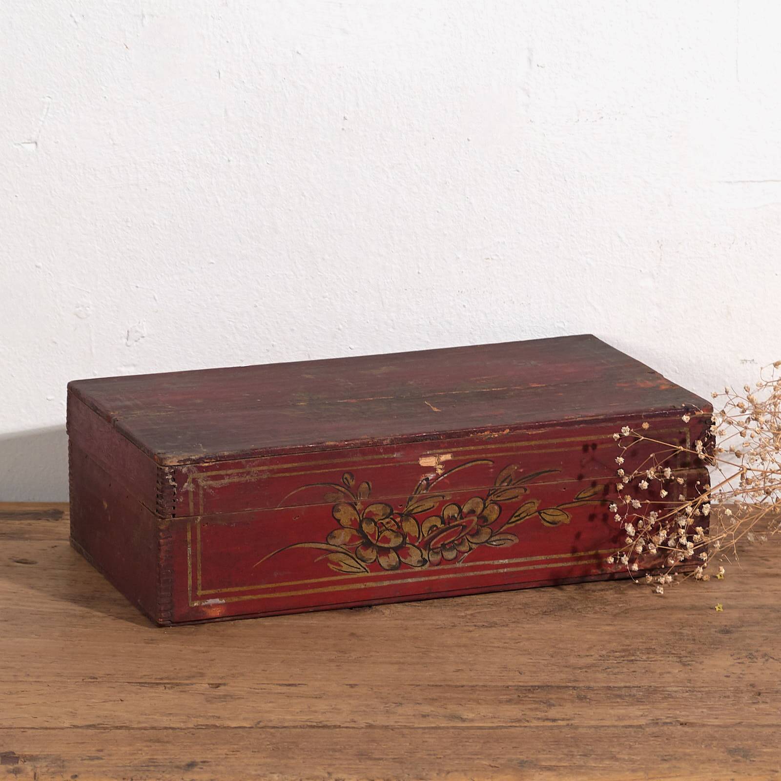 Antique Red Asian Box (c.1900) #13