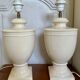 Vintage cracked ceramic lamp foot