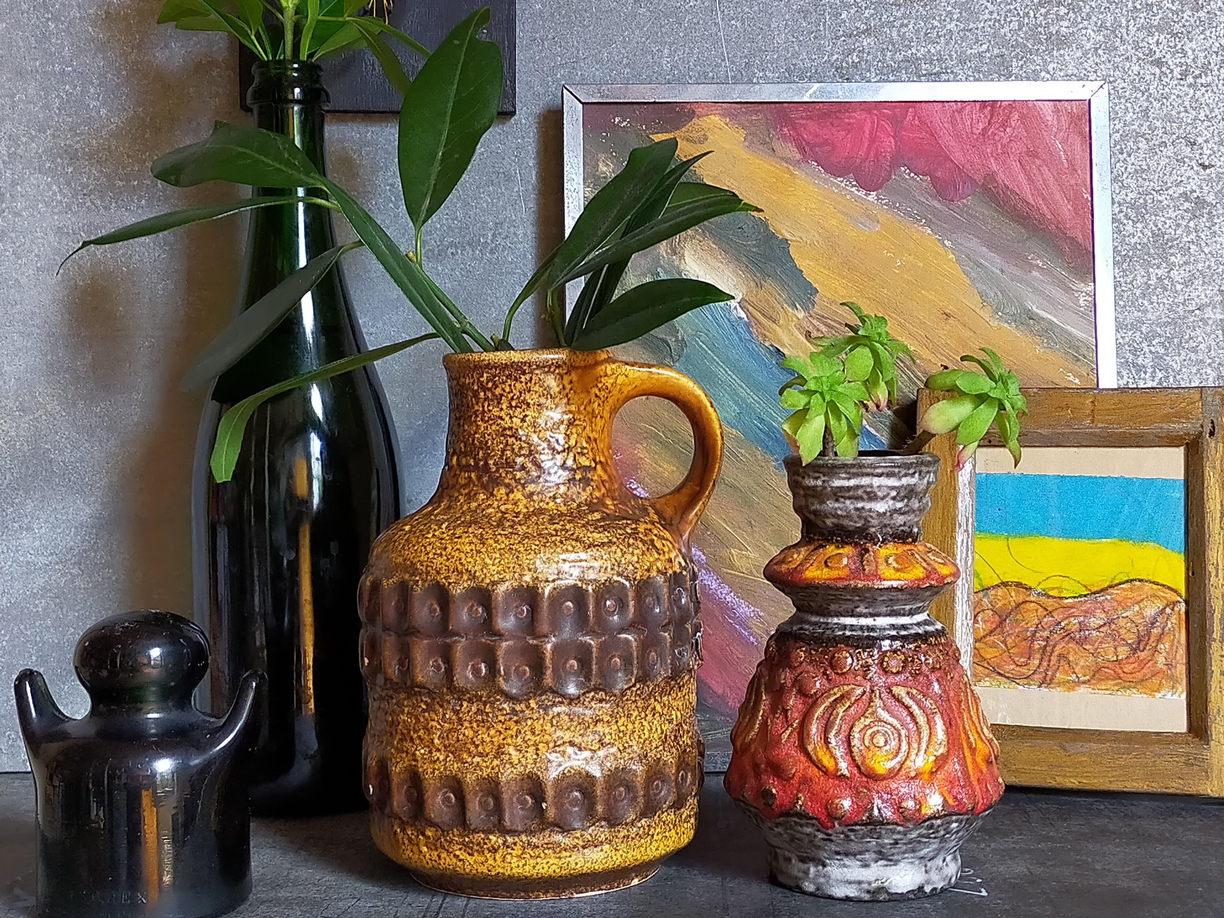 Vintage ceramic duo made in France