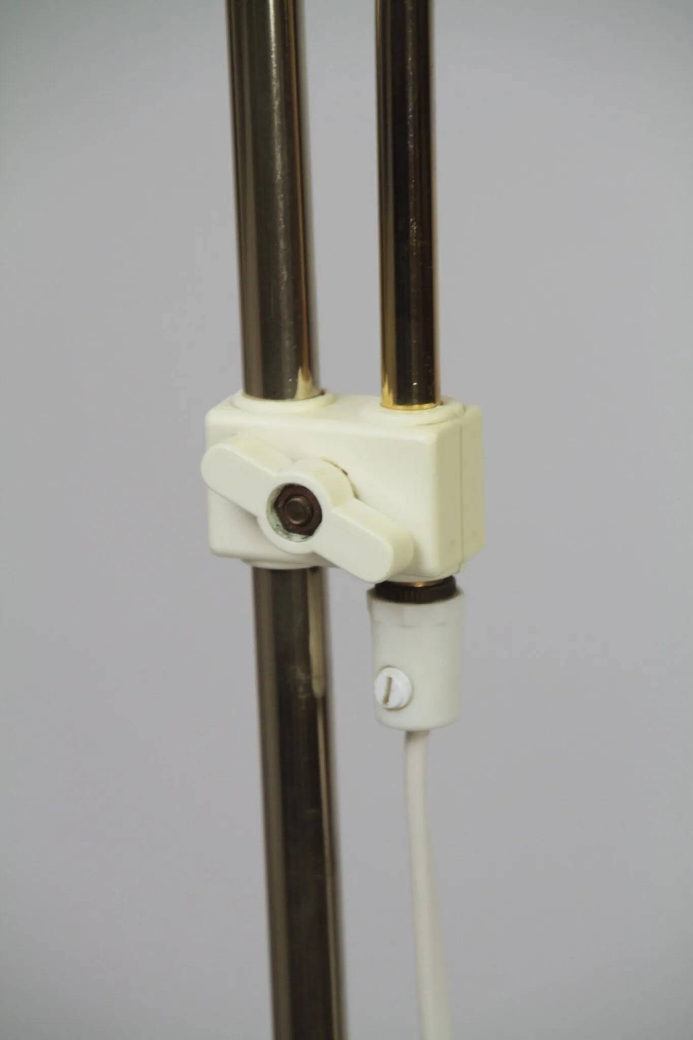 Brass Floor Lamp, Model G295 by Belid, Sweden —  Late1970s/ Early1980s