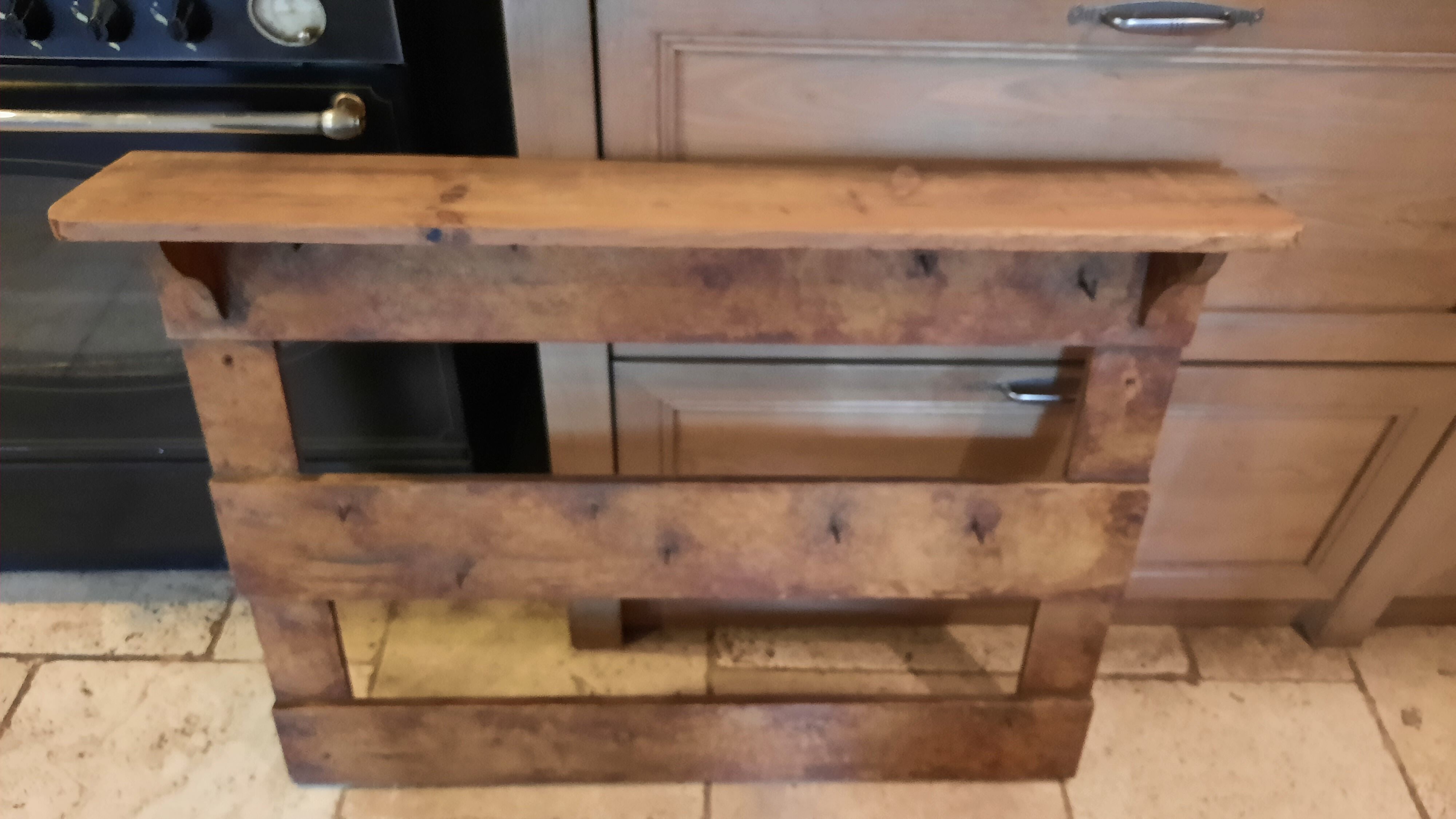 Pan holder and utensils