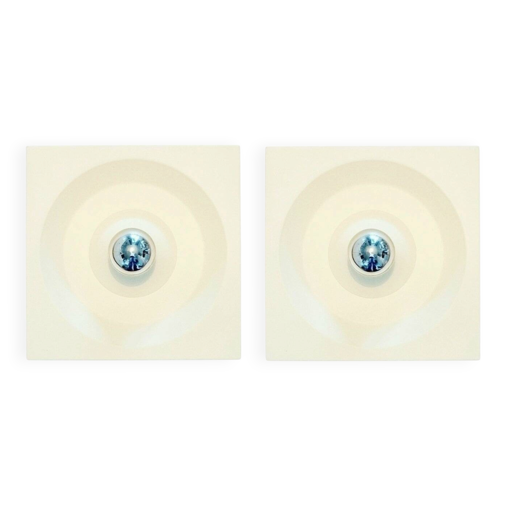 Pair of Space Age Wall Lamps by Klaus Hempel for Kaiser, Germany, 1970s