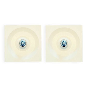 Pair of Space Age Wall Lamps by Klaus Hempel for Kaiser, Germany, 1970s