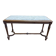 Louis XVI style piano bench with fabric seat