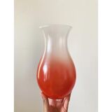 Vase bicolore en verre vintage
