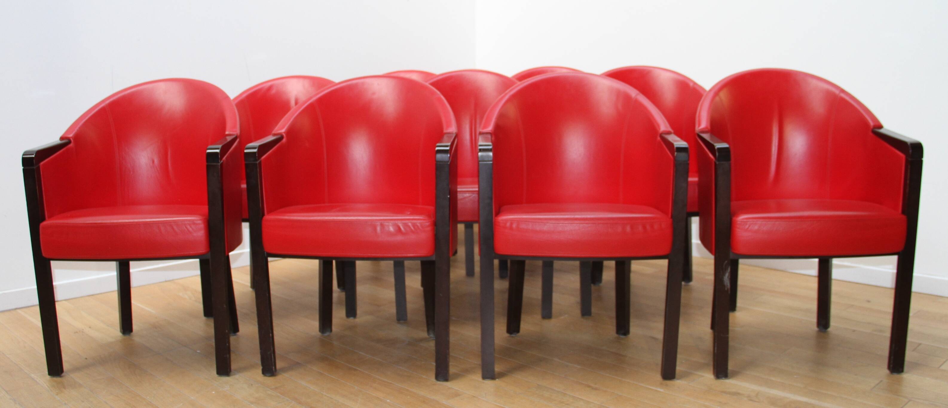 Suite de 10 fauteuils Diamond, Poltrona Frau