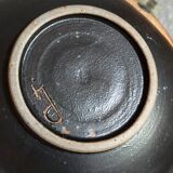 Vintage enameled stoneware potter's teapot