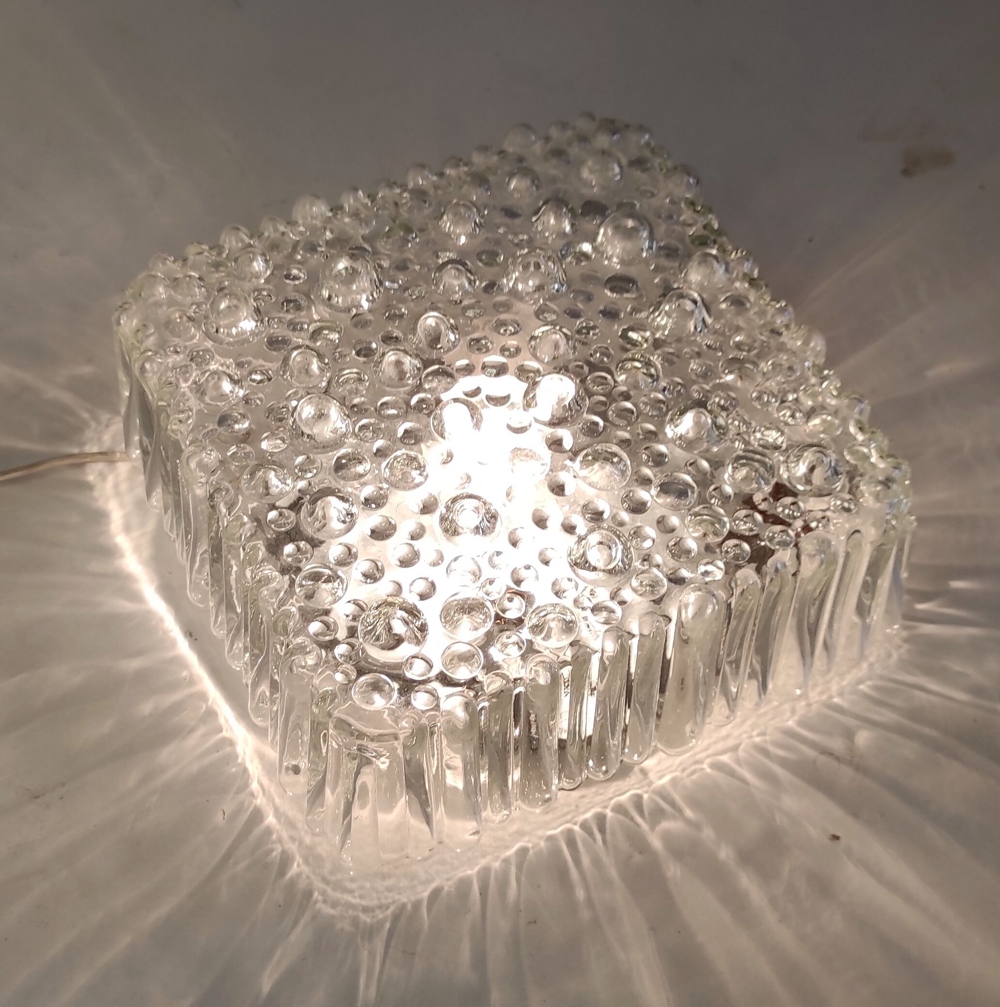 Bubble glass wall lamp/ceiling lamp (GM) – 60s