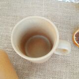 Deux mugs / tasses en grès - vintage