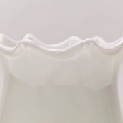 White Murano Glass Vase attr. to Dino Martens for Aureliano Toso