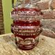 Double Red Crystal Vase – Val Saint Lambert