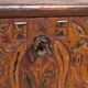 Polychrome pine wedding chest – Central Europe, 1889