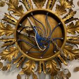 Murano glass flower flush mount, 1960s