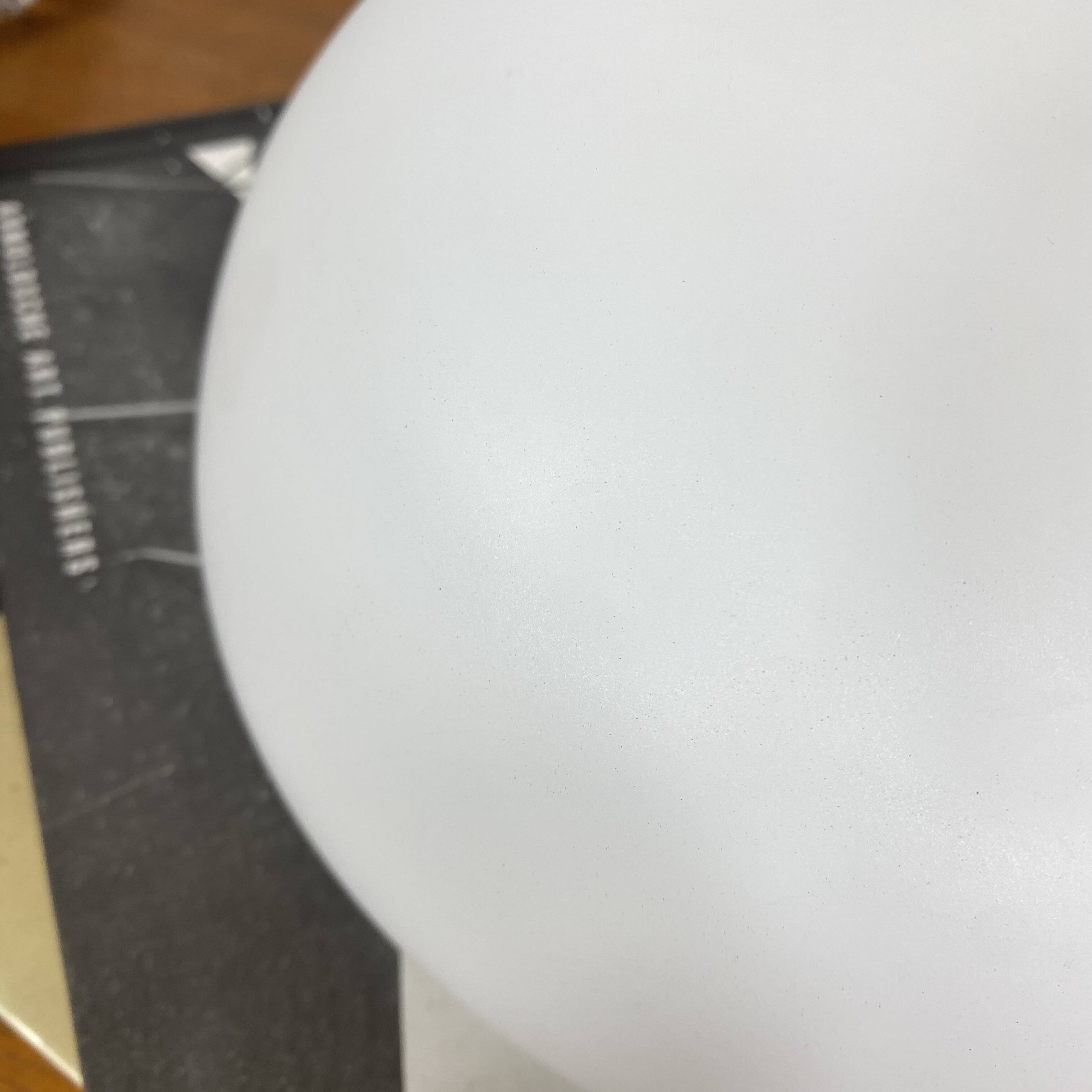 Vintage wall-mounted ceiling light, frosted white glass, half-moon shape, 20 cm.