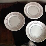 Series of 7 vintage dessert plates