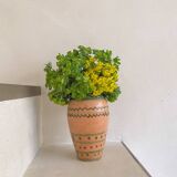 Glazed terracotta vase