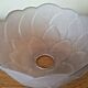 french vintage artichoke style glass replacement shade with scalloped edge
