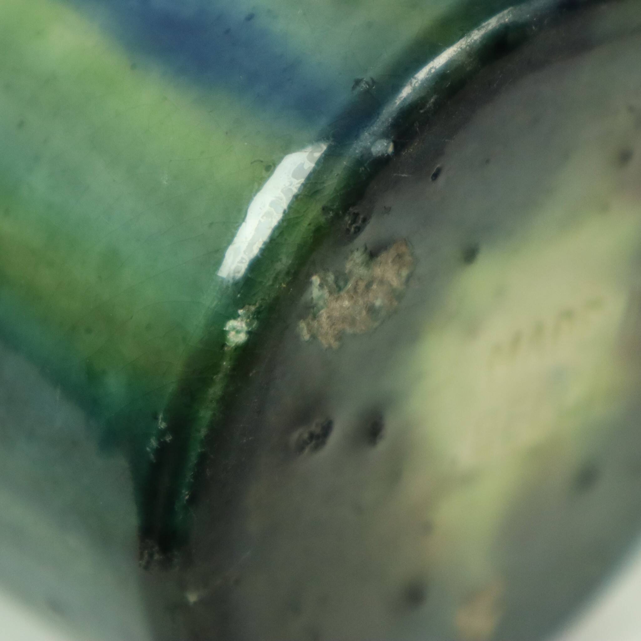 Pair of Blue Art Nouveau Vases Flemish Pottery Antiques