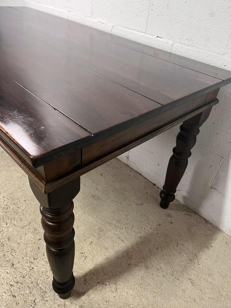 Vintage wooden farmhouse table
