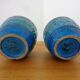 Italian Rimini Blue Ceramic Cachepots by Aldo Londi for Bitossi, 1960s, Set of 2