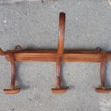 Curved wood bistro coat rack