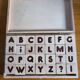 Wooden Alphabet cube game