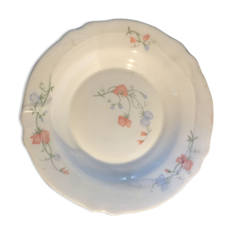 Arcopal set of 6 hollow plates pattern sweet peas