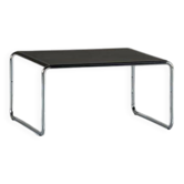 Black metal and aluminium coffee table, Denmark, 1970s