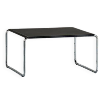 Black metal and aluminium coffee table, Denmark, 1970s