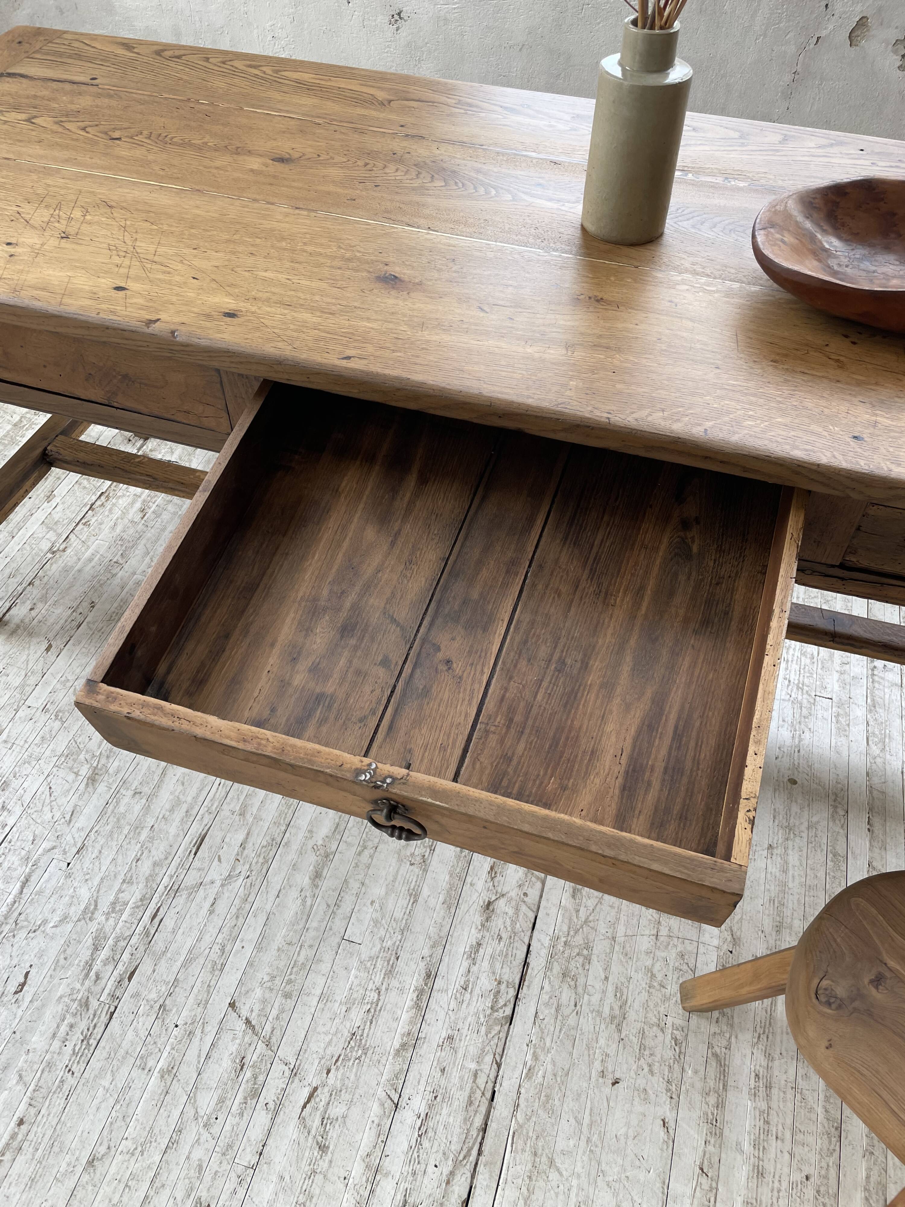 Oak farmhouse table