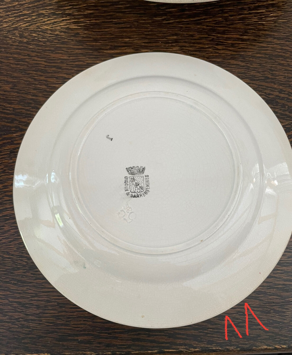 Lot porcelain tableware digouin sarreguemines