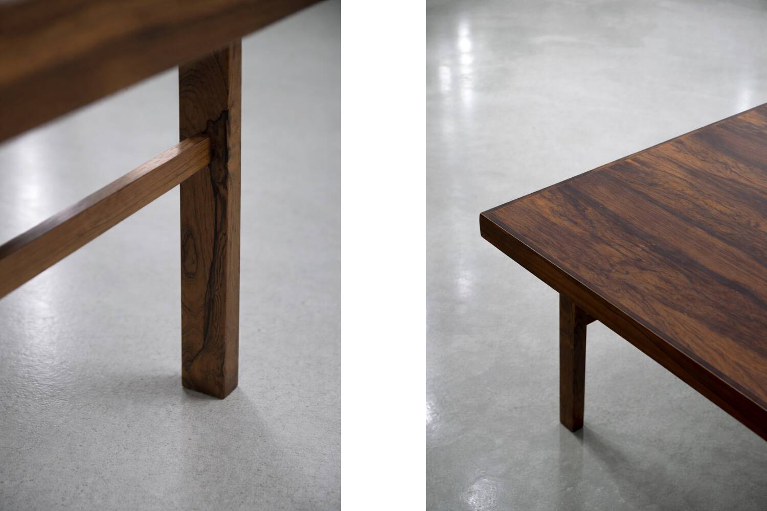 Vintage Mid-Century Danish Modern Colonial Rosewood Coffee Table, 1960s
