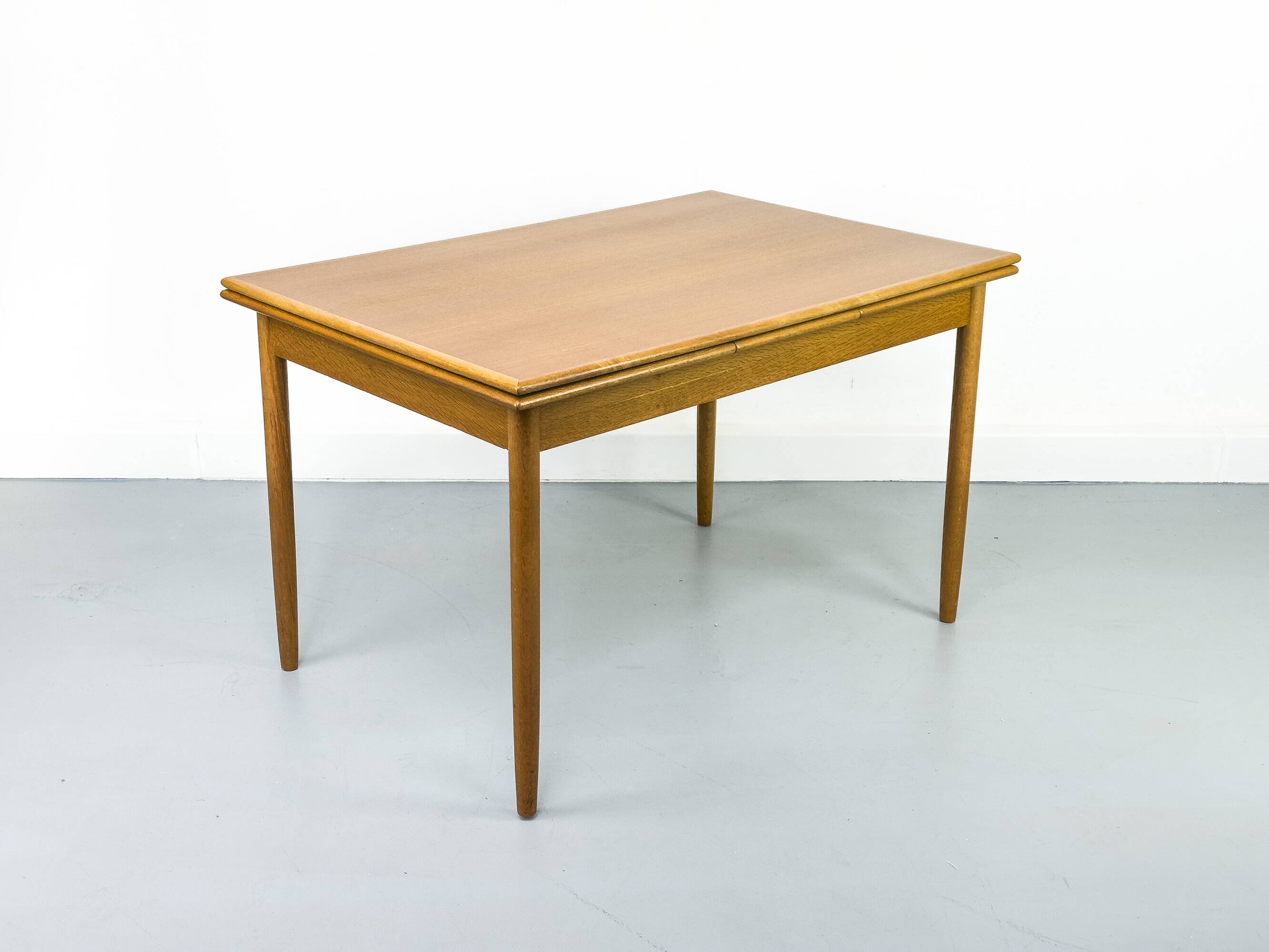 Danish Extendable Oak Dining Table, 1960s