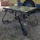 Table en fer forget et marbre 1930 1940