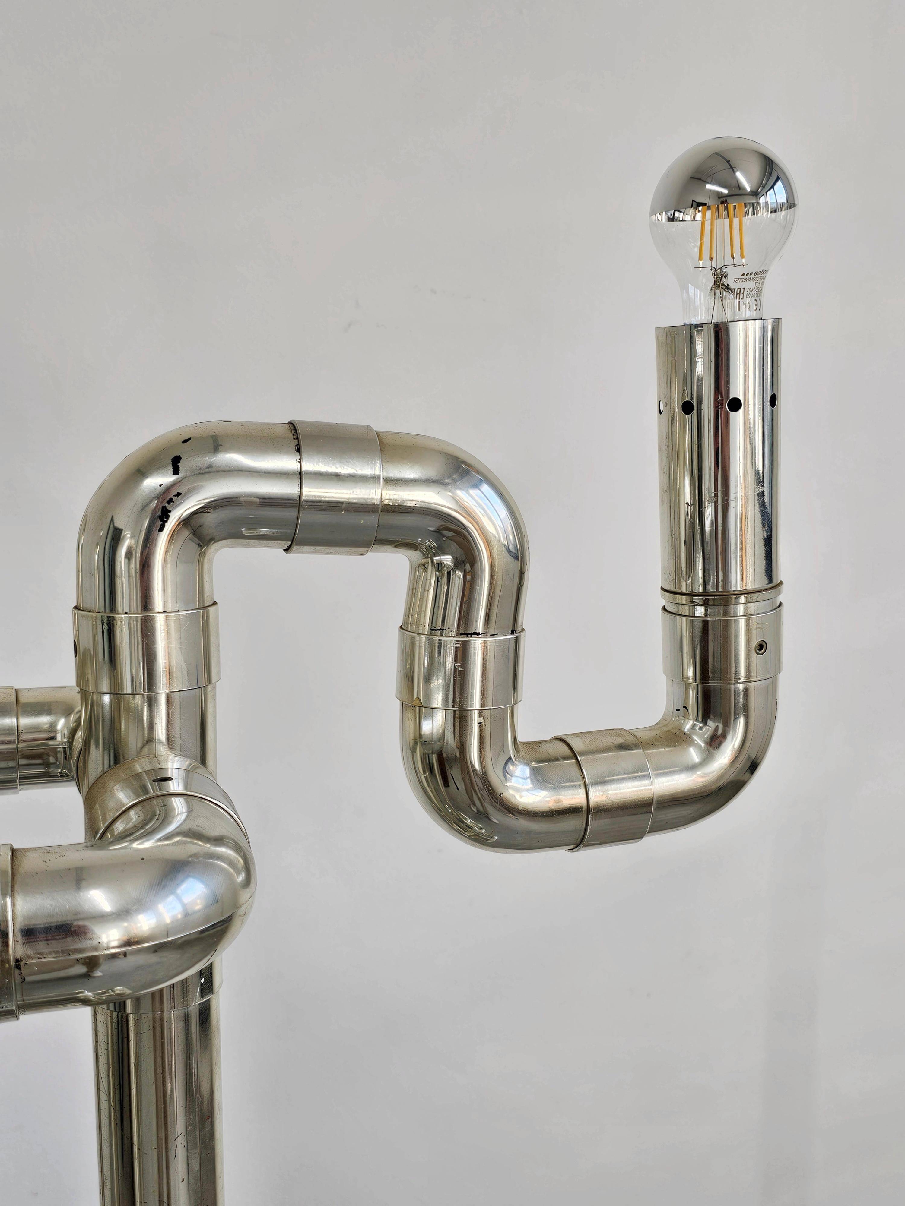 Sculptural floor lamp Space Age Rombo by Gaetano Missaglia