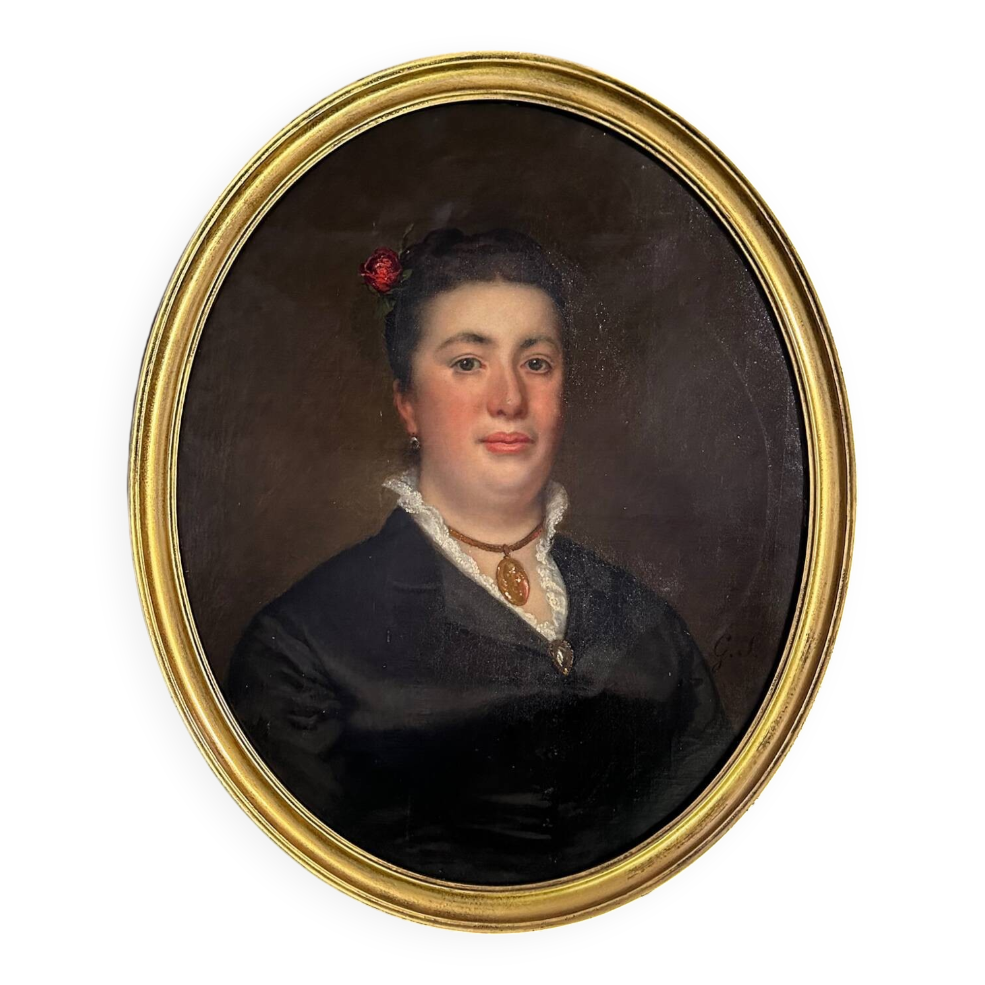 Portrait of Napoleon III by Madame de Saint-Hilaire by Giuseppe Signorin