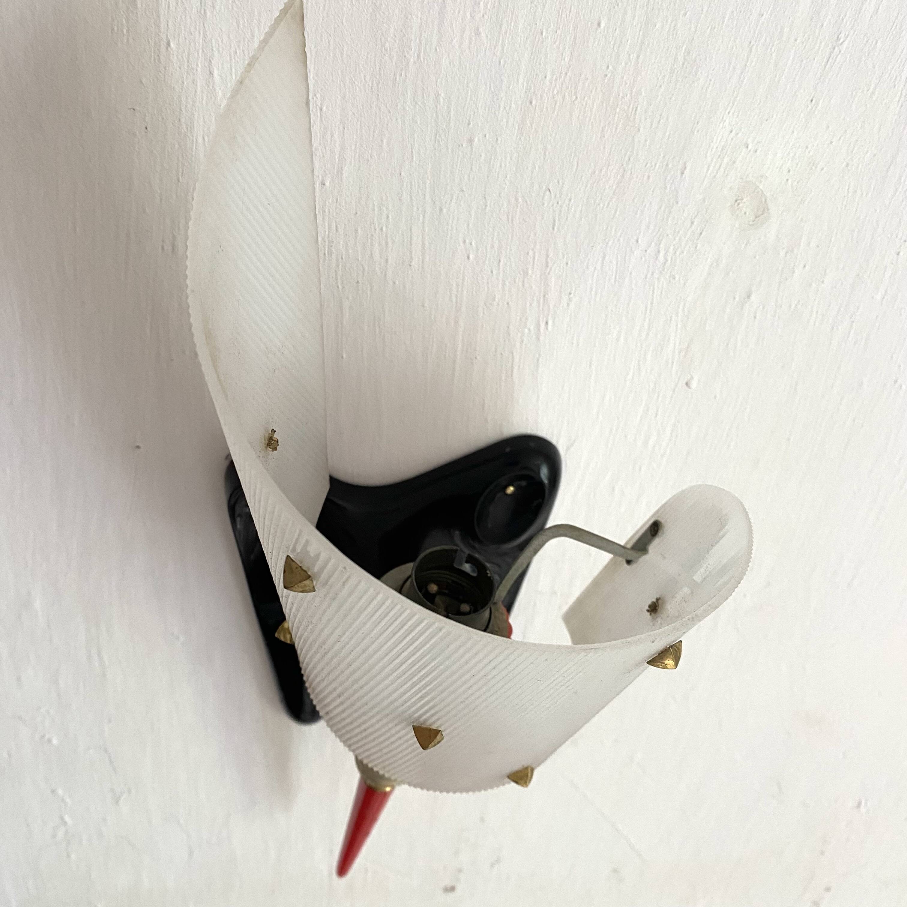 Pair of 50s-60s wall lights