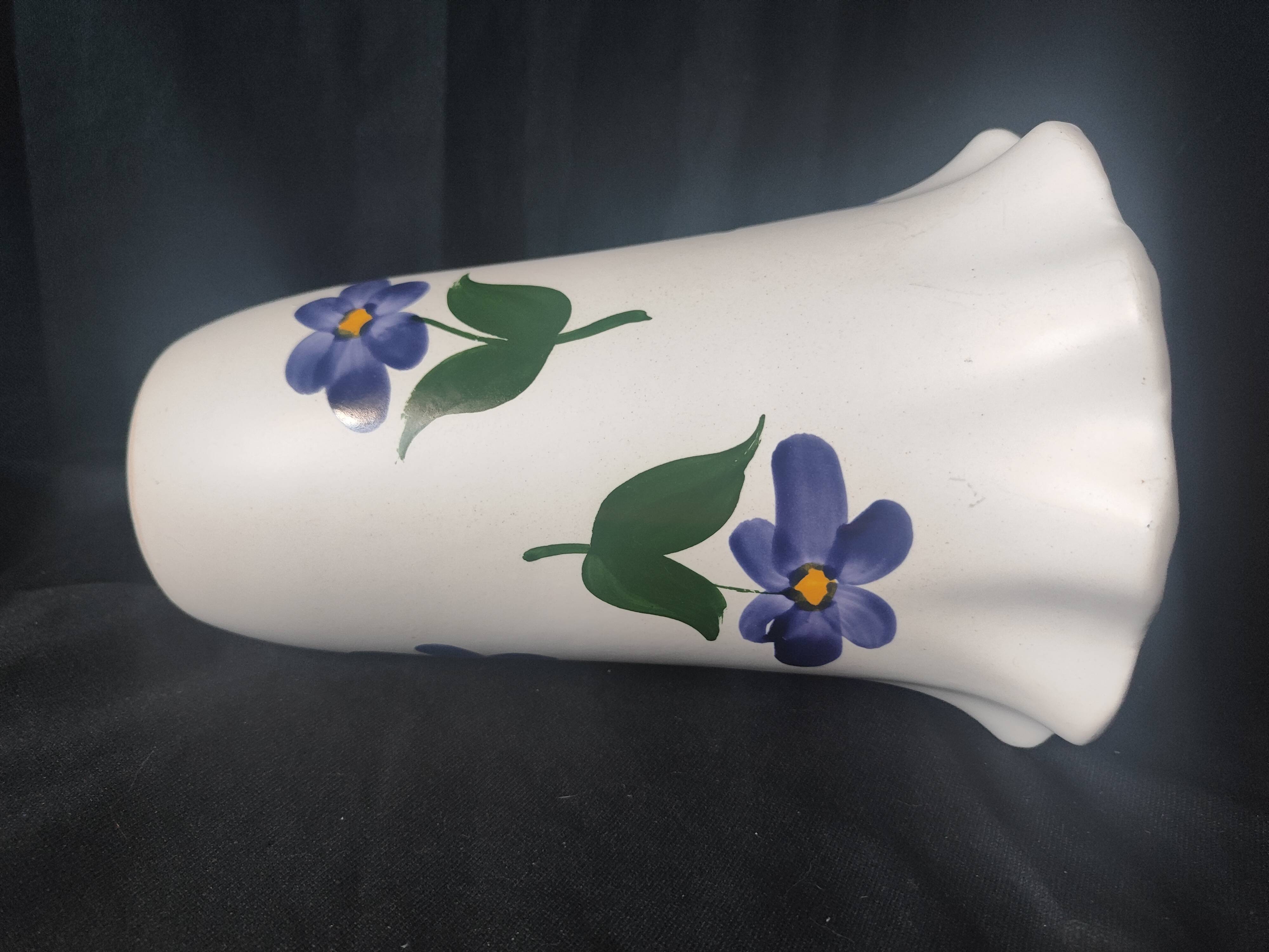 Unique Large Anemones vase / poet laval / 20 cm neck / Tulip-shaped neck