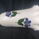 Unique Large Anemones vase / poet laval / 20 cm neck / Tulip-shaped neck