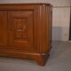 3-door sideboard in solid oak with curved legs, 1950s